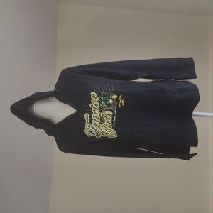 John Deere full-length burnout hoodie Black XXL